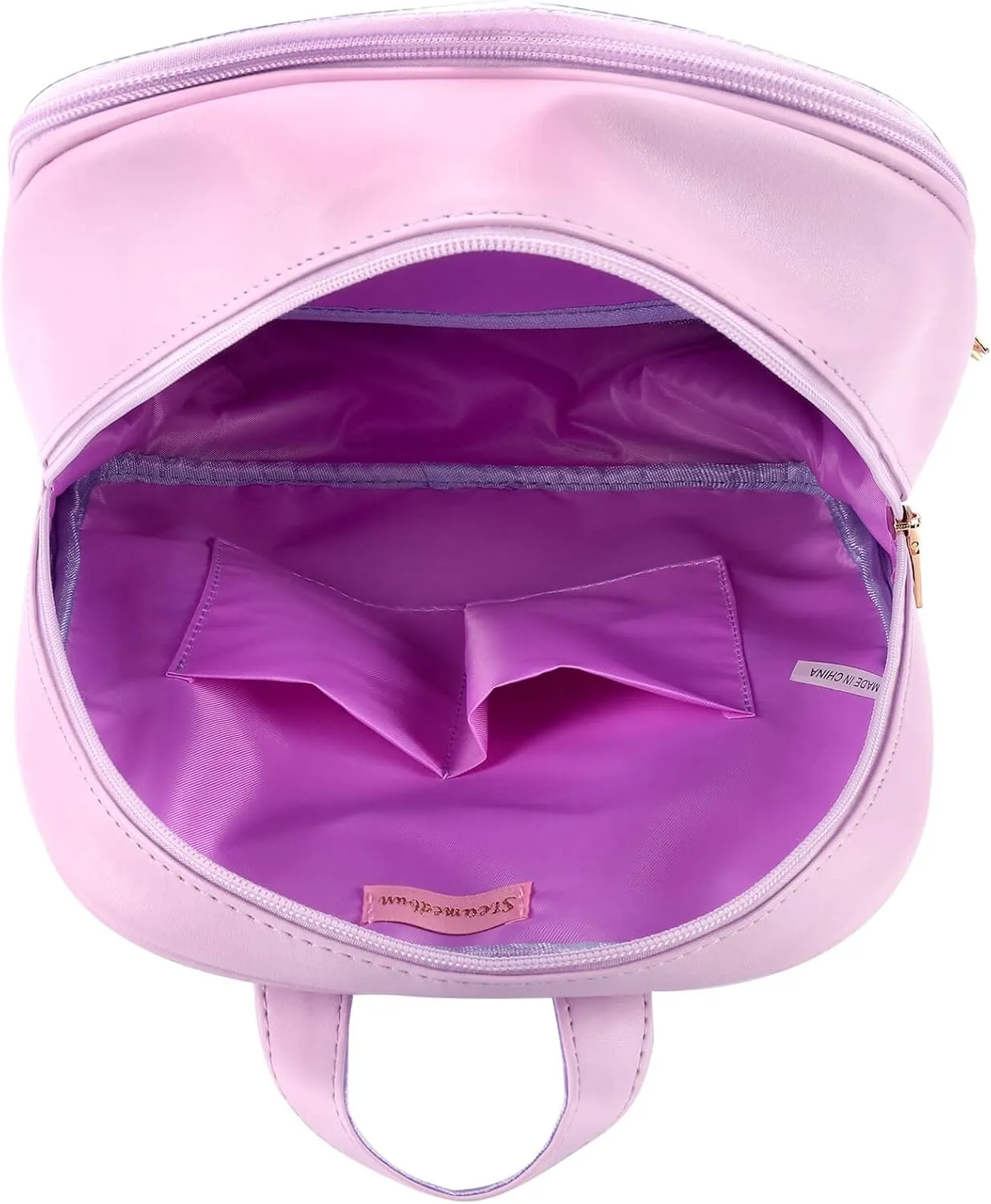 STEAMEDBUN Ita Bag Double Window Candy PU Leather Backpack Kawaii Pins Bag with insert