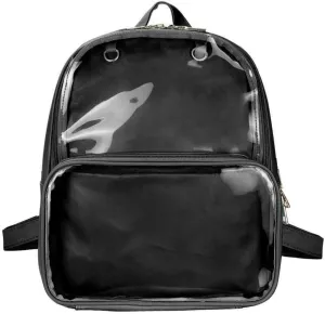 STEAMEDBUN Ita Bag Double Window Candy PU Leather Backpack Kawaii Pins Bag with insert