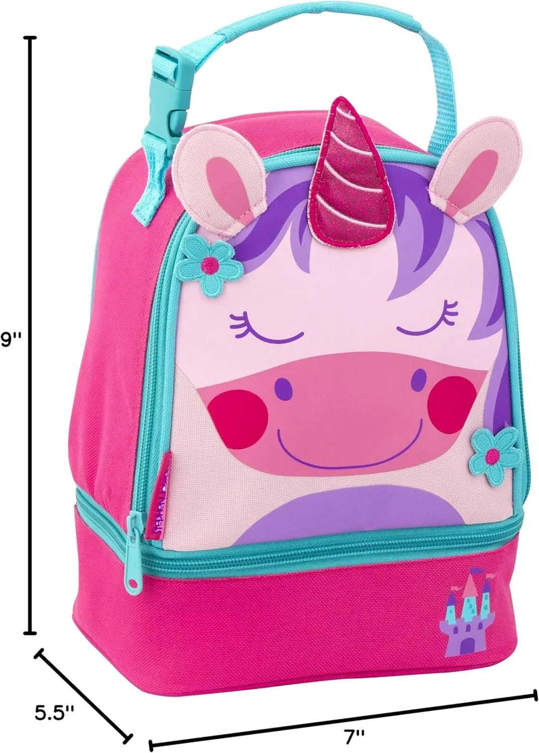 Stephen Joseph Girls Lunch Pal, Pink Unicorn, Meal Holder