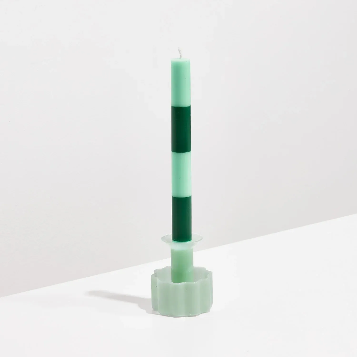 STRIPE CANDLE PACK - JADE   GREEN