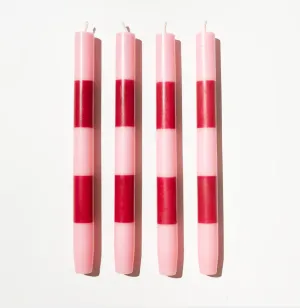 Stripe Candle Pack | Pink   Maroon | Fazeek