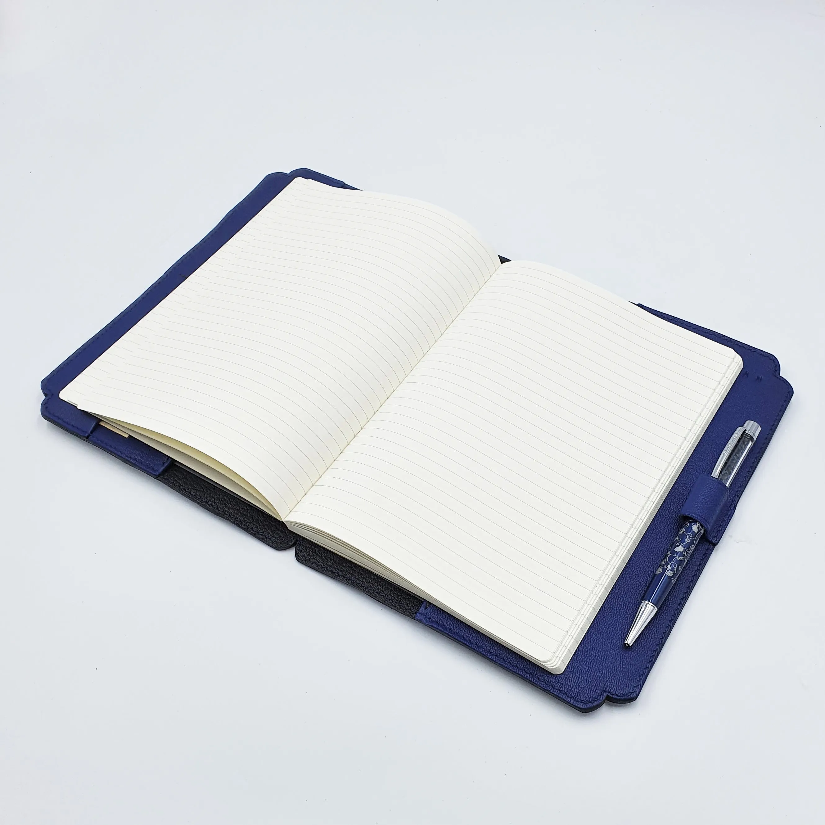 Studio Arkademie MING TEN PEONIES A5 Portrait Notebook Sleeve, Blue & White