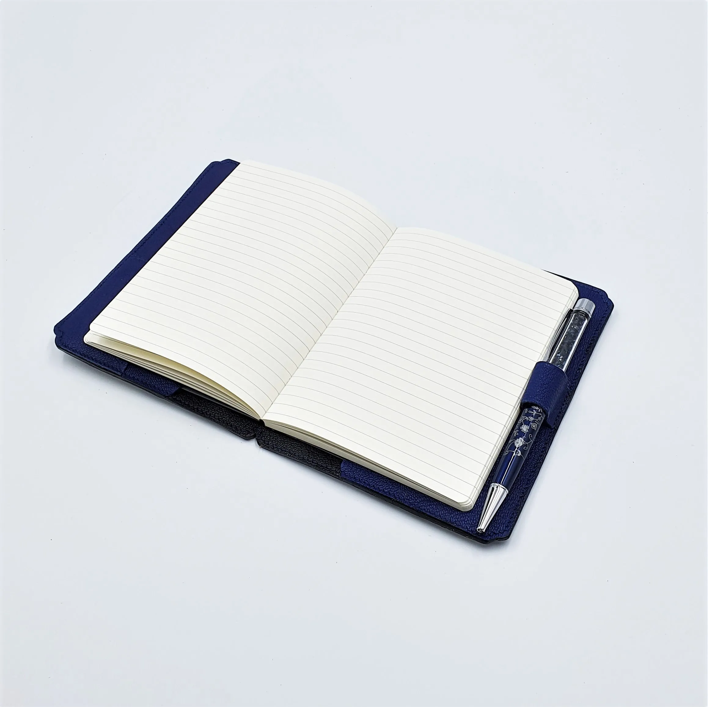 Studio Arkademie MING TEN PEONIES A6 Portrait Notebook Sleeve, Blue & White