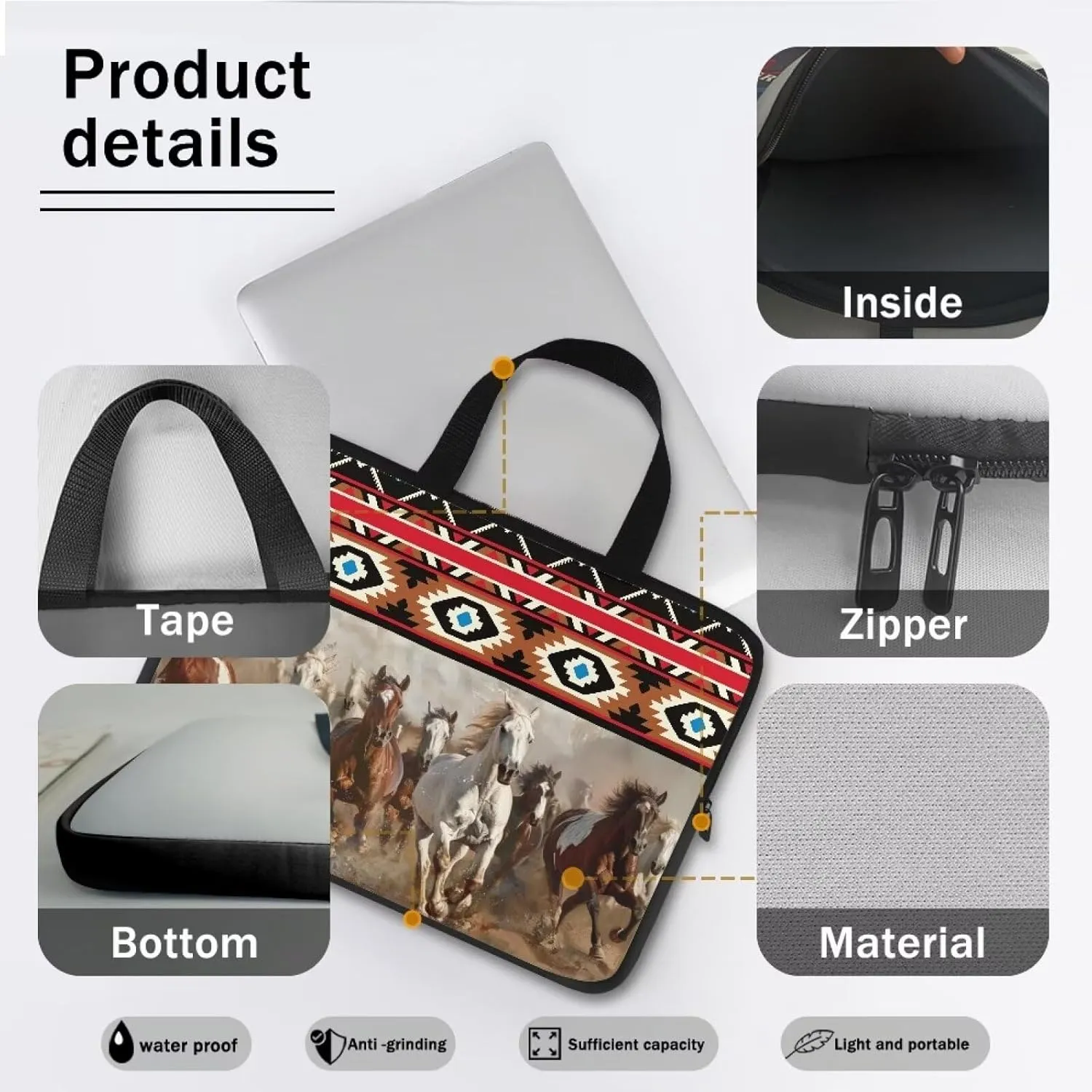 Stylish Laptop Bag for Women 15.6In,17.3In Laptop Carrying Case for Men,Laptop Sleeve Bag Laptop Shoulder Bag Holder