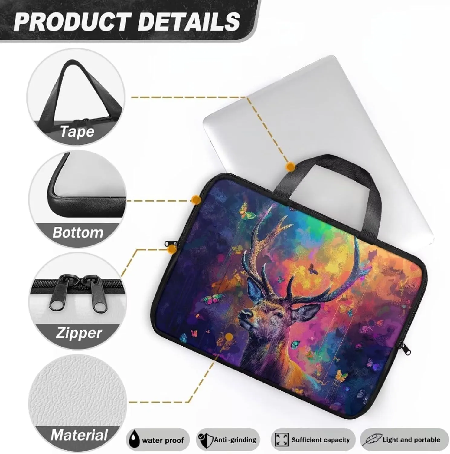 Stylish Laptop Messenger Bag,15In/15.6In/17In/17.3In Laptop Tote Bag,Laptop Case