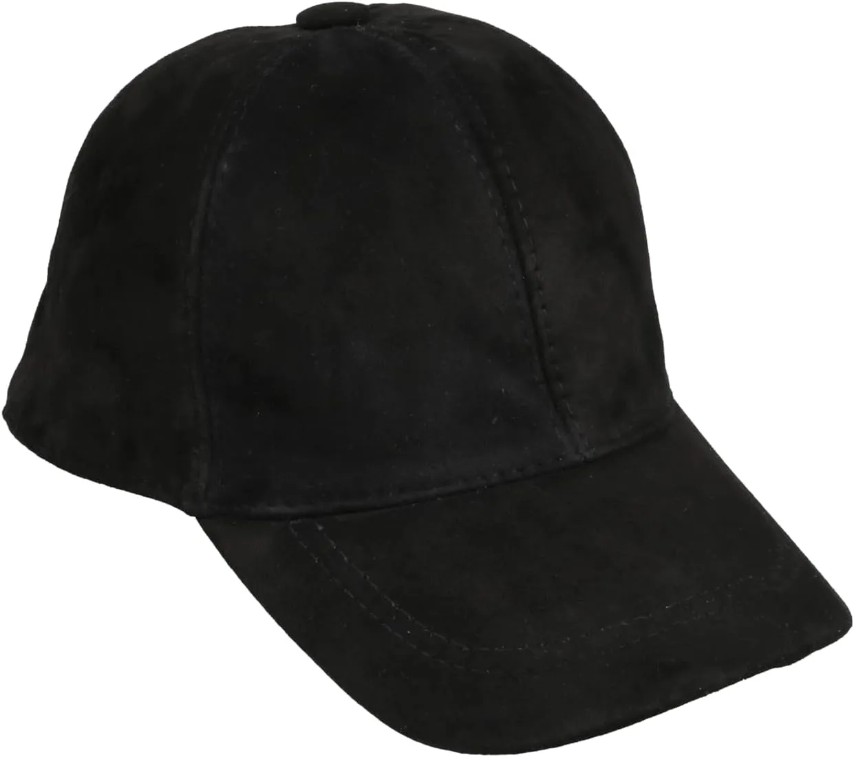 Suede Leather Unisex Baseball Cap