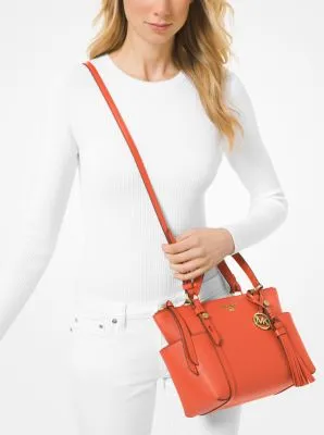 Sullivan Small Saffiano Leather Top-Zip Tote Bag
