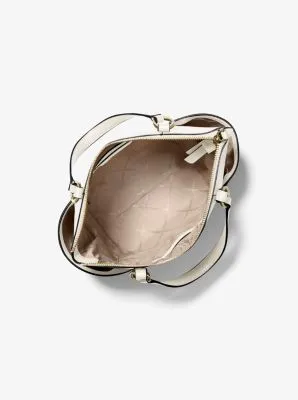 Sullivan Small Saffiano Leather Top-Zip Tote Bag