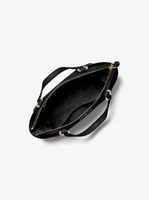 Sullivan Small Saffiano Leather Top-Zip Tote Bag