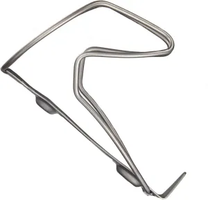 Supacaz TIFLY Cage (Titanium) Raw, Men, Silver, Extra Large