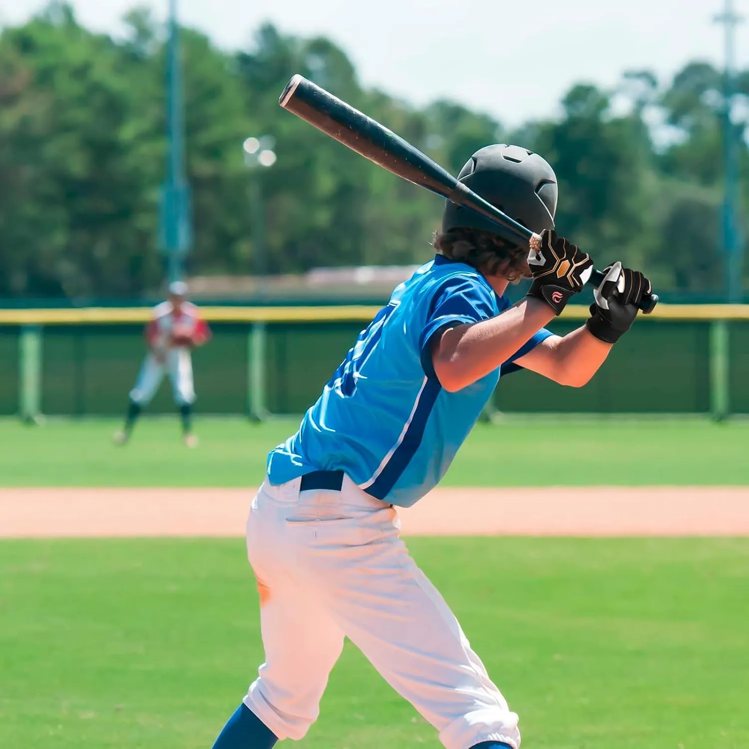 Super-Grip Youth Baseball Batting Gloves for Kids, Ergonomic Design for Boys and Girls, Enhanced Protection & Optimal Performance