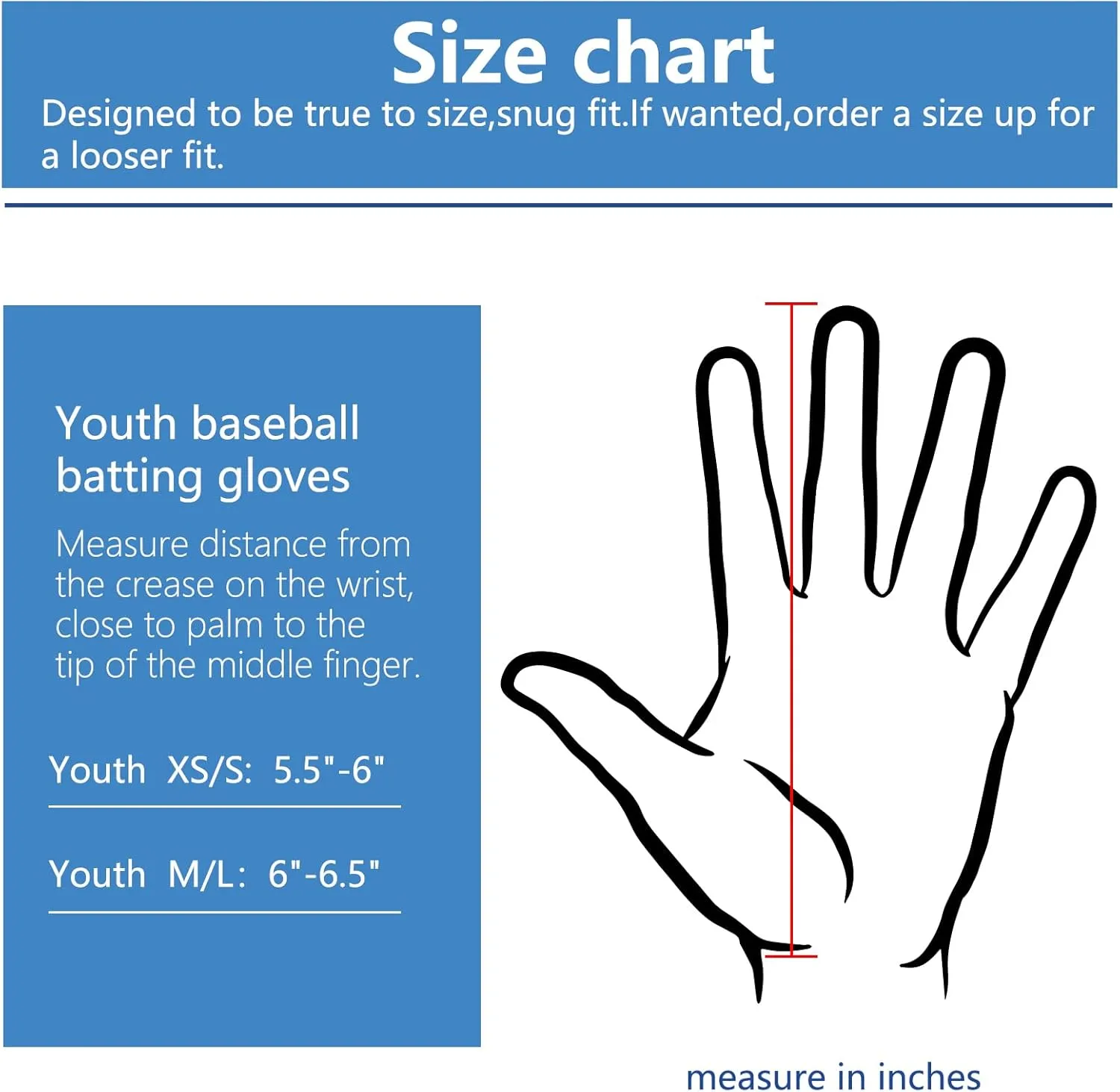 Super-Grip Youth Baseball Batting Gloves for Kids, Ergonomic Design for Boys and Girls, Enhanced Protection & Optimal Performance