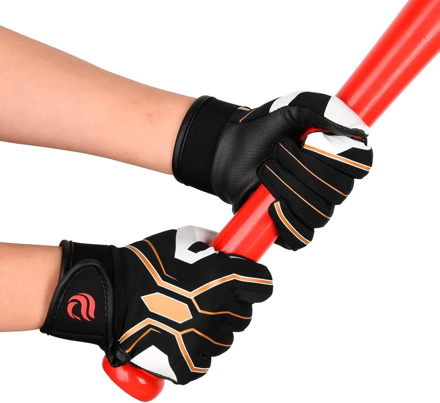 Super-Grip Youth Baseball Batting Gloves for Kids, Ergonomic Design for Boys and Girls, Enhanced Protection & Optimal Performance