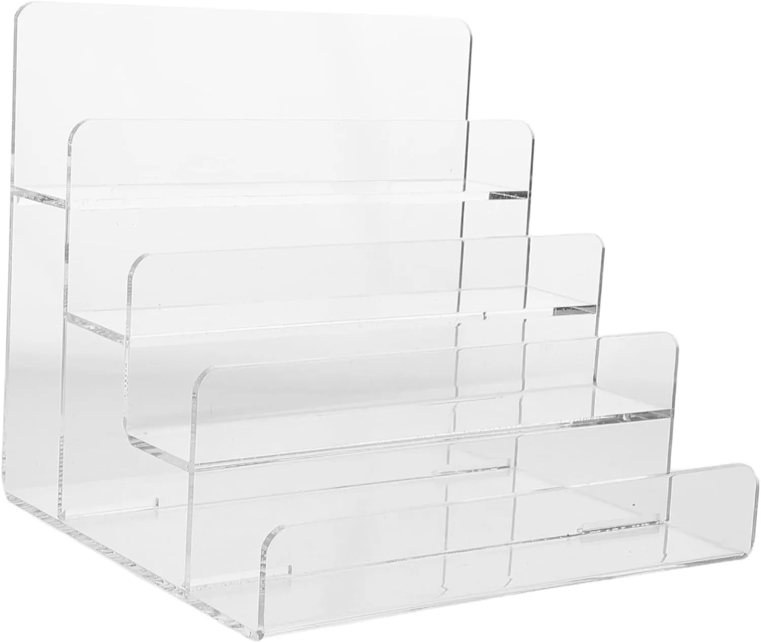 SUPVOX Handbag Display Stand Acrylic Organizer Purse Rack Step Display Shelf for