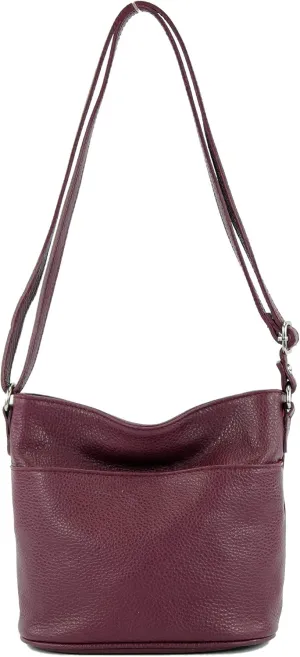 T198 - Italian shoulder bag small made of leather