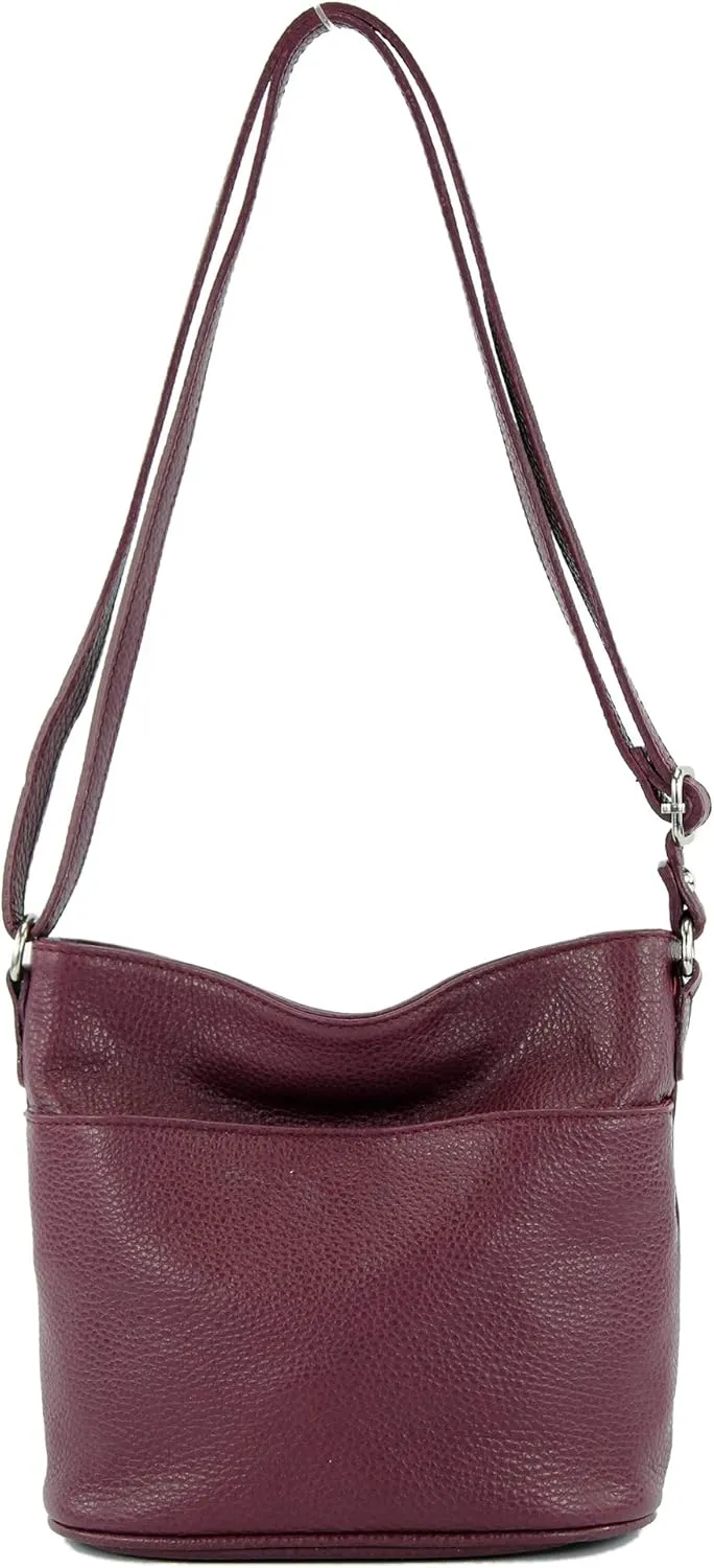 T198 - Italian shoulder bag small made of leather