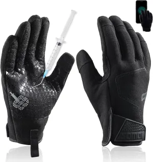 TAILI Level 3 Needle, Level 5 Puncture Resistant Gloves for Men Work, Heavy Duty A7 Cut Resistant Safety Gloves, Grip Enhanced, Breathable and Touchscreen, Black, XL