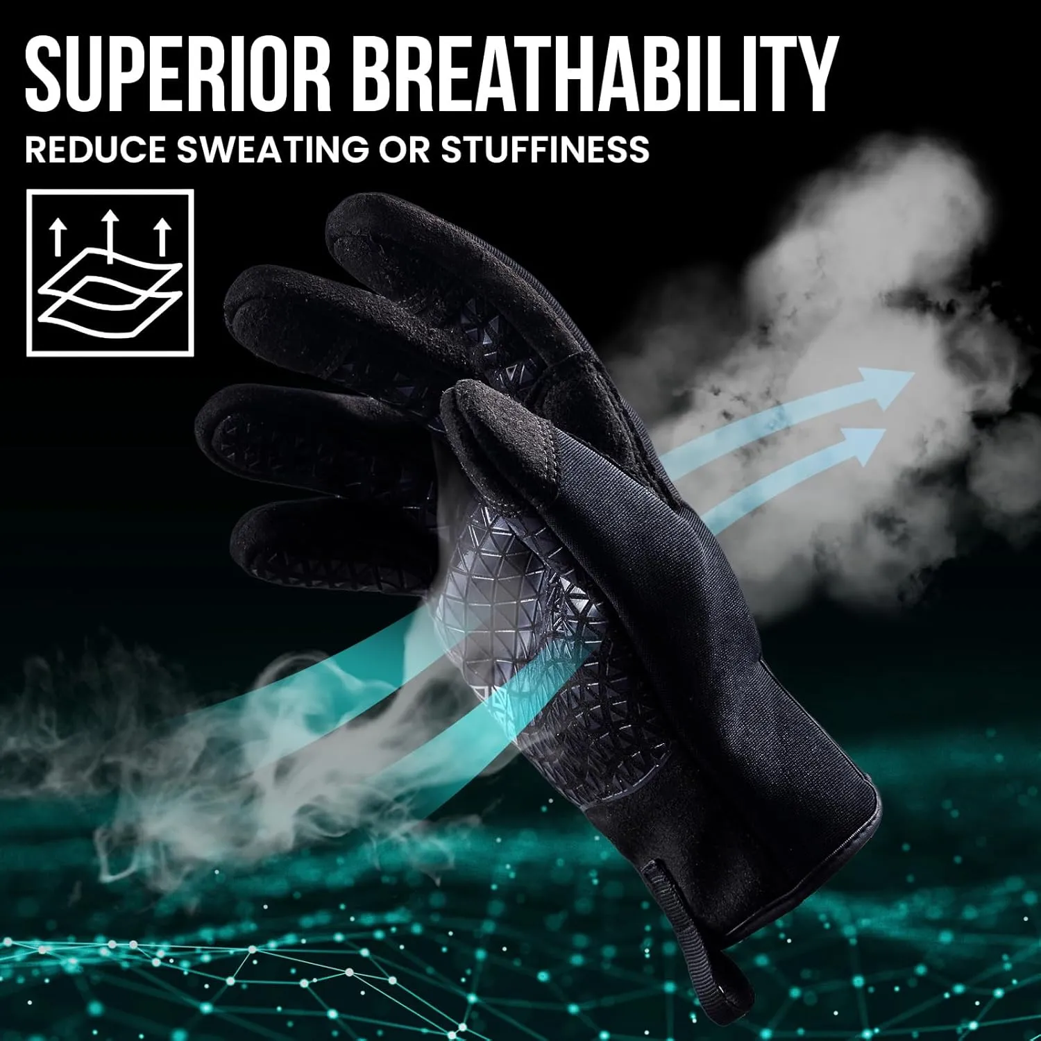 TAILI Level 3 Needle, Level 5 Puncture Resistant Gloves for Men Work, Heavy Duty A7 Cut Resistant Safety Gloves, Grip Enhanced, Breathable and Touchscreen, Black, XL