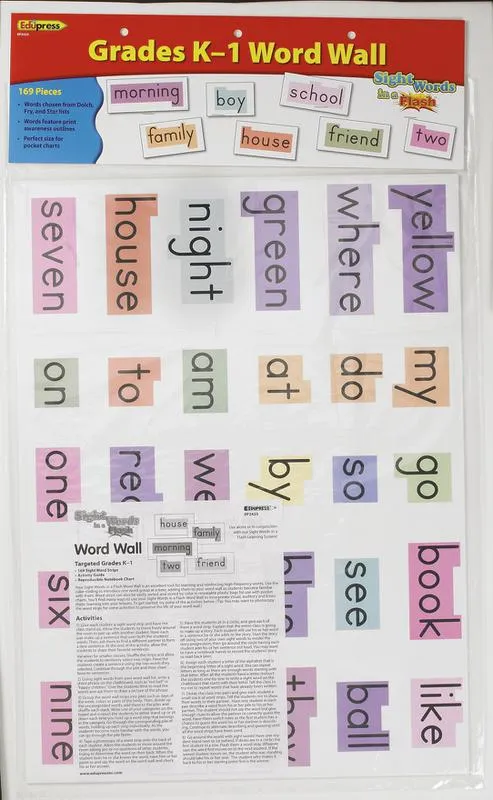 Teacher Created Resources Sight Words in a Flash Word Walls, Grades K-1