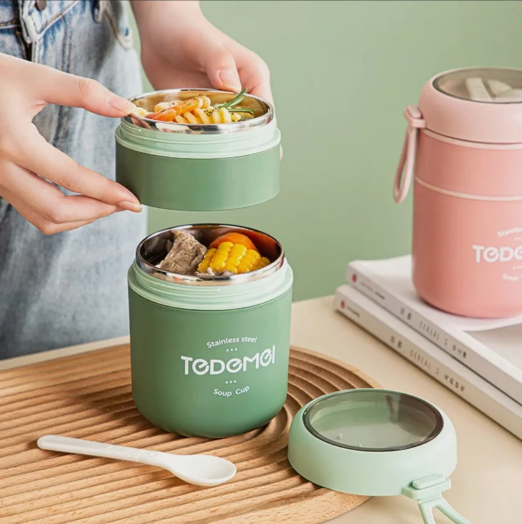 Tedemei Vertical 2 Section Steel Insulated Tiffin