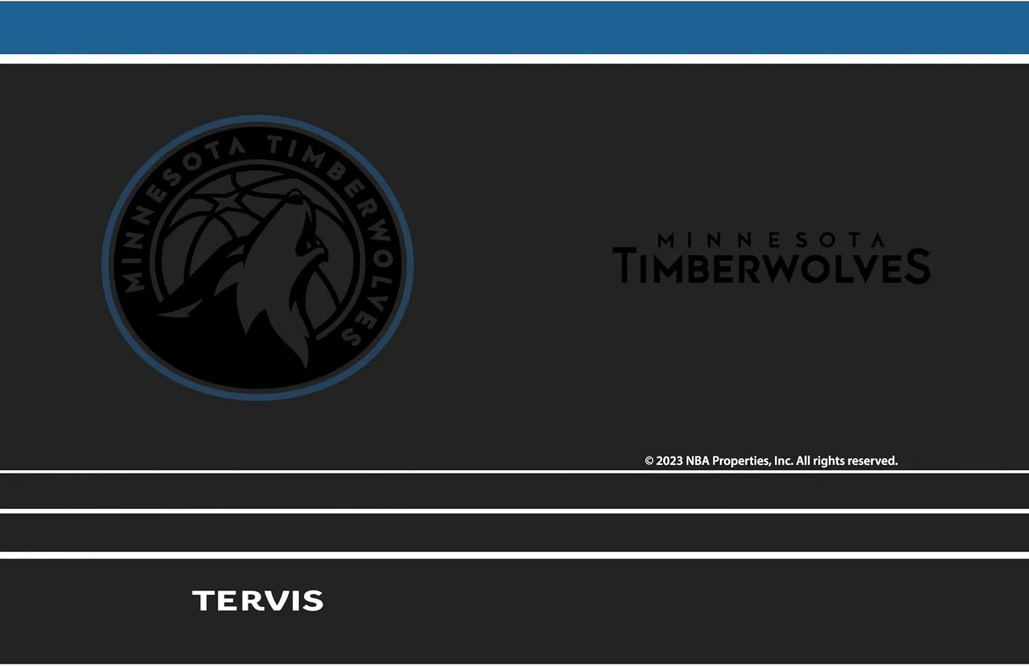 Tervis Traveler NBA Minnesota Timberwolves - Night Game Triple Walled Insulated Tumbler Travel Cup Keeps Drinks Cold & Hot, 30oz with Straw Lid, Stainless Steel
