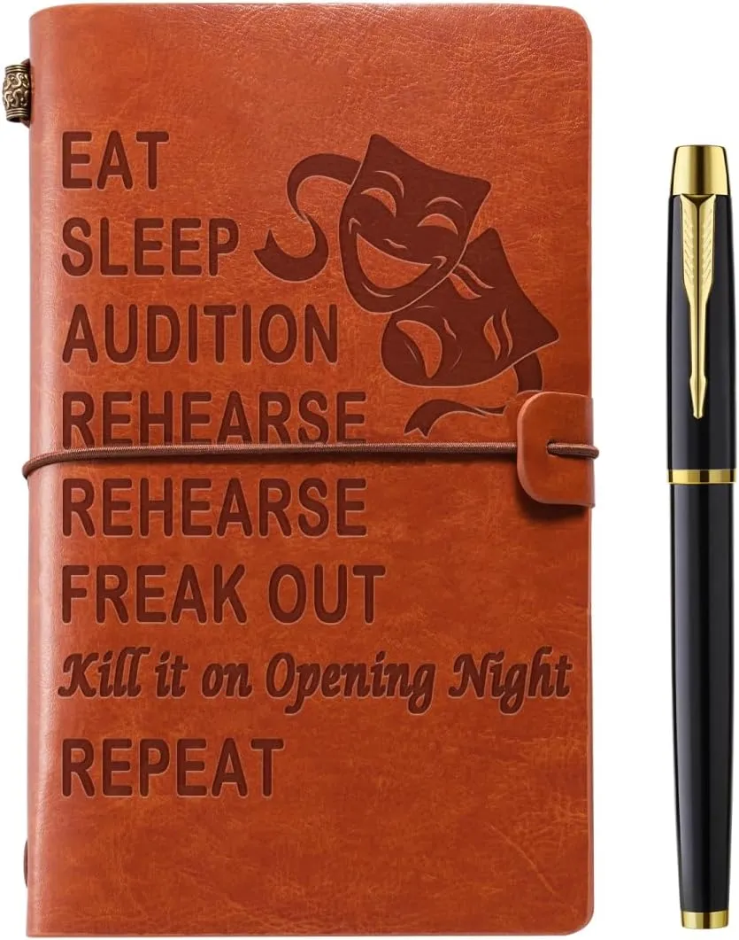Theater Gifts Theatre Life Leather Journal Theater Actor Actress Gifts Director Gifts Funny Gifts for Theater Kids Drama Student Graduation Birthday Christmas