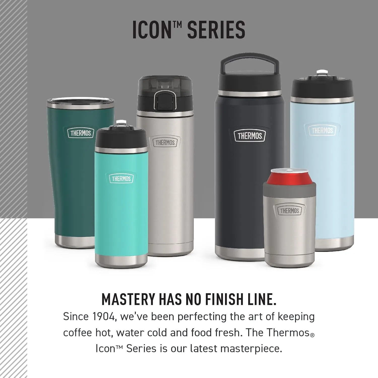 THERMOS ICON SERIES, Stainless Steel Mug, Sunset Pink, 16 oz