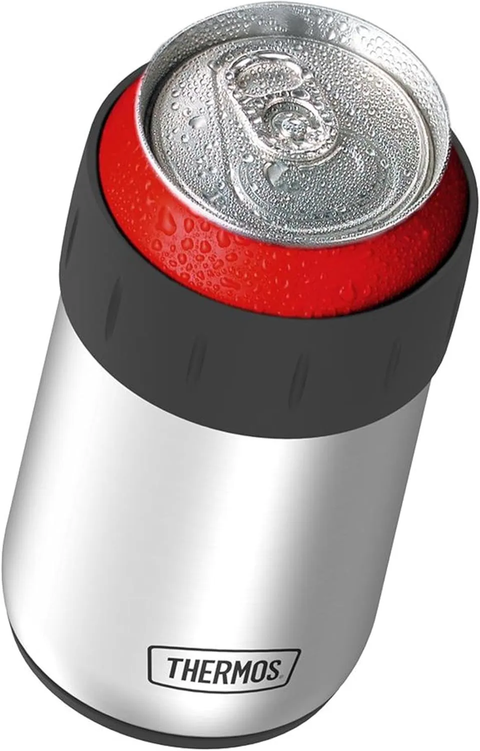 Thermos Stainless Steel Beverage Can Insulator for 12 Ounce Can, Stainless Steel