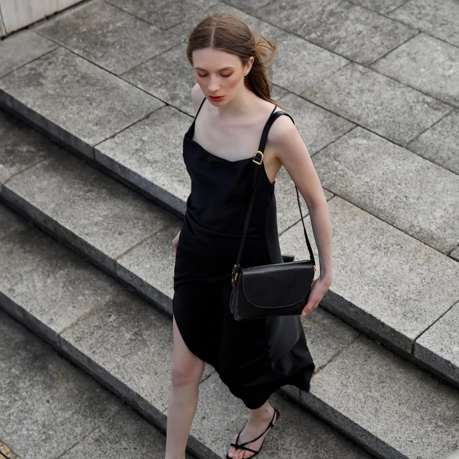 Time Resistance Leather Cross Body Bag for Women - Handbag - Shoulder Bag - Messenger - Purse