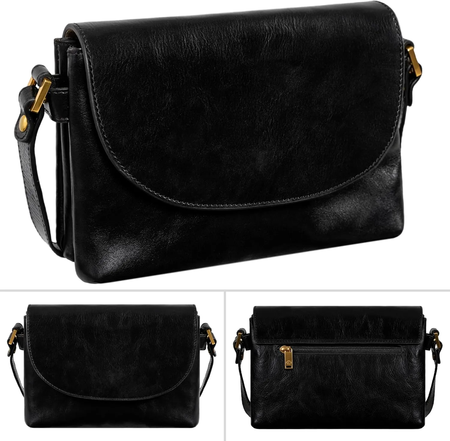 Time Resistance Leather Cross Body Bag for Women - Handbag - Shoulder Bag - Messenger - Purse