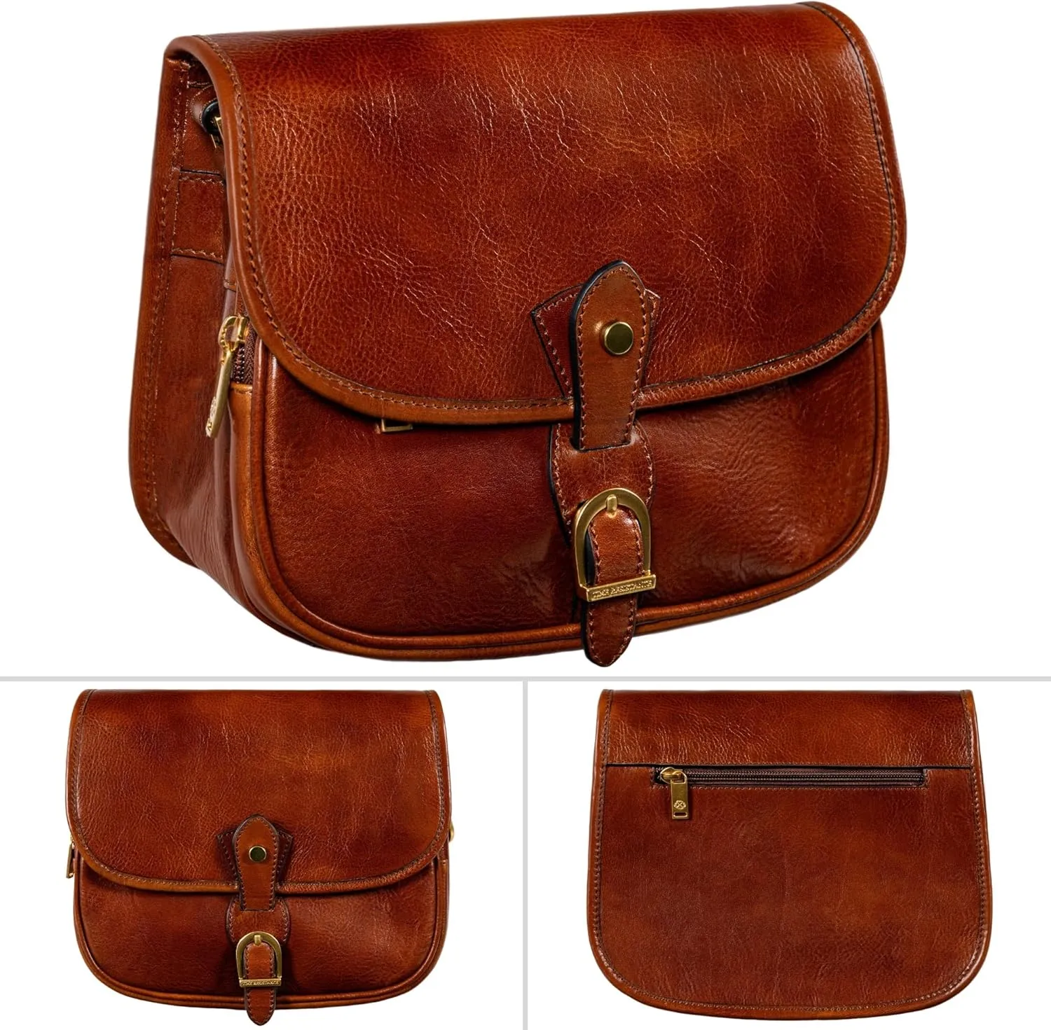 Time Resistance Leather Cross Body Bag for Women - Handbag, Shoulder, Messenger, Purse