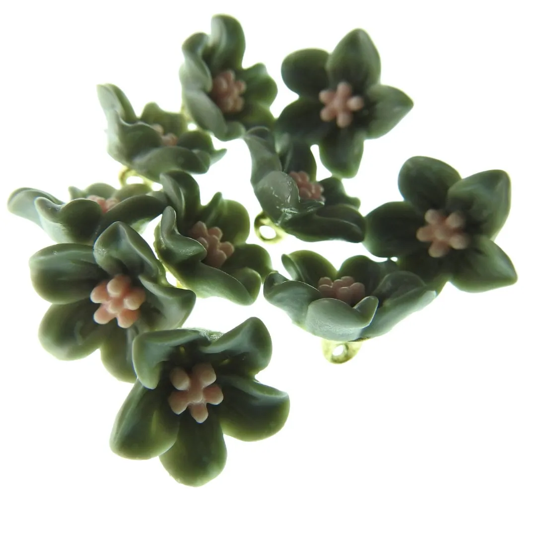 Tiny flower buttons