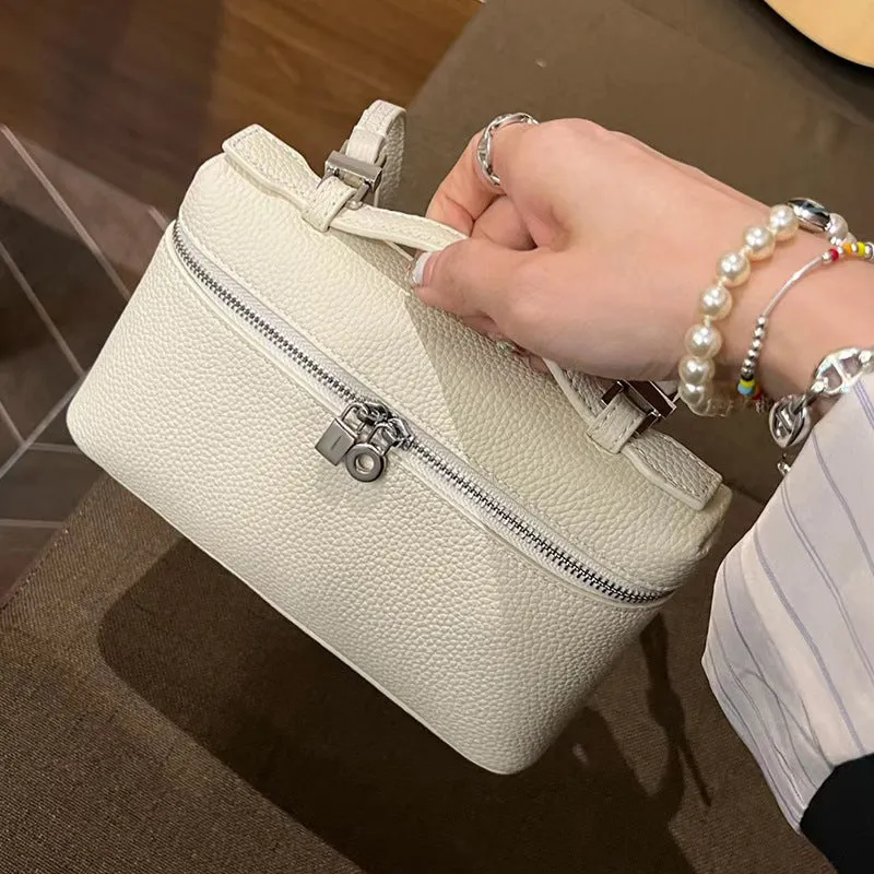 Top Grain Leather Inspired LP19 Extra Pocket Pouch Handbag