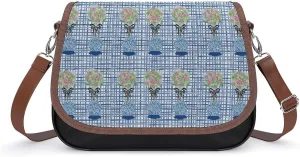 Topiary Blue Roses Ginger Jars Women's Shoulder Bag, Handbag, Crossbody Bag