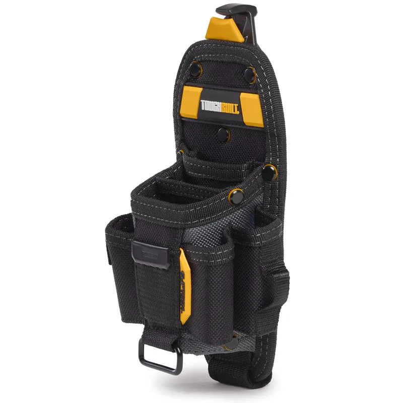 ToughBuilt 5 in. W X 13 in. H Polyester Technician Tool Pouch 7 pocket Black/Gray 1 pc