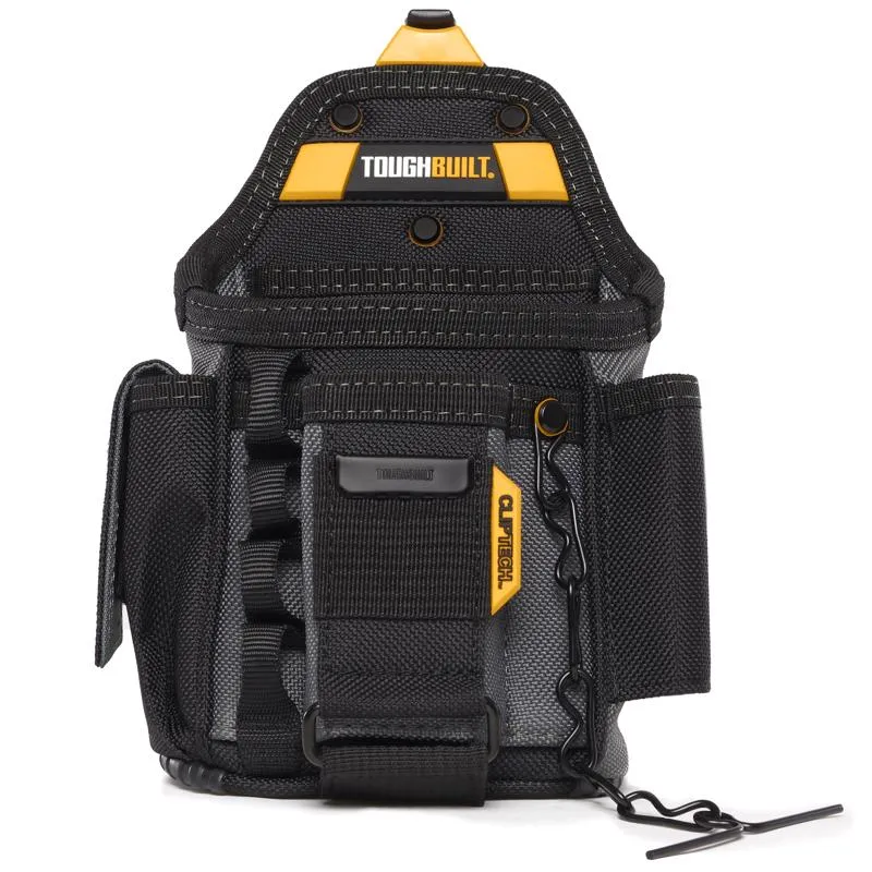 ToughBuilt 7.5 in. W X 13.5 in. H Polyester Electrician's Pouch 13 pocket Black/Gray 1 pc