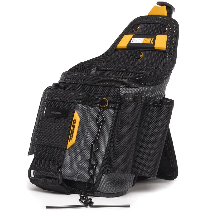 ToughBuilt 7.5 in. W X 13.5 in. H Polyester Electrician's Pouch 13 pocket Black/Gray 1 pc