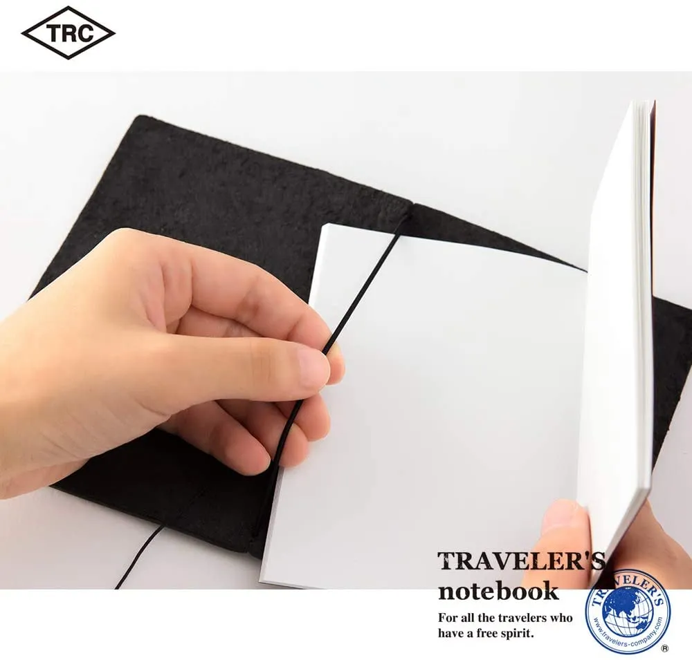 Traveler's Company Traveler's Notebook Starter Kit - Black Leather - Passport Size