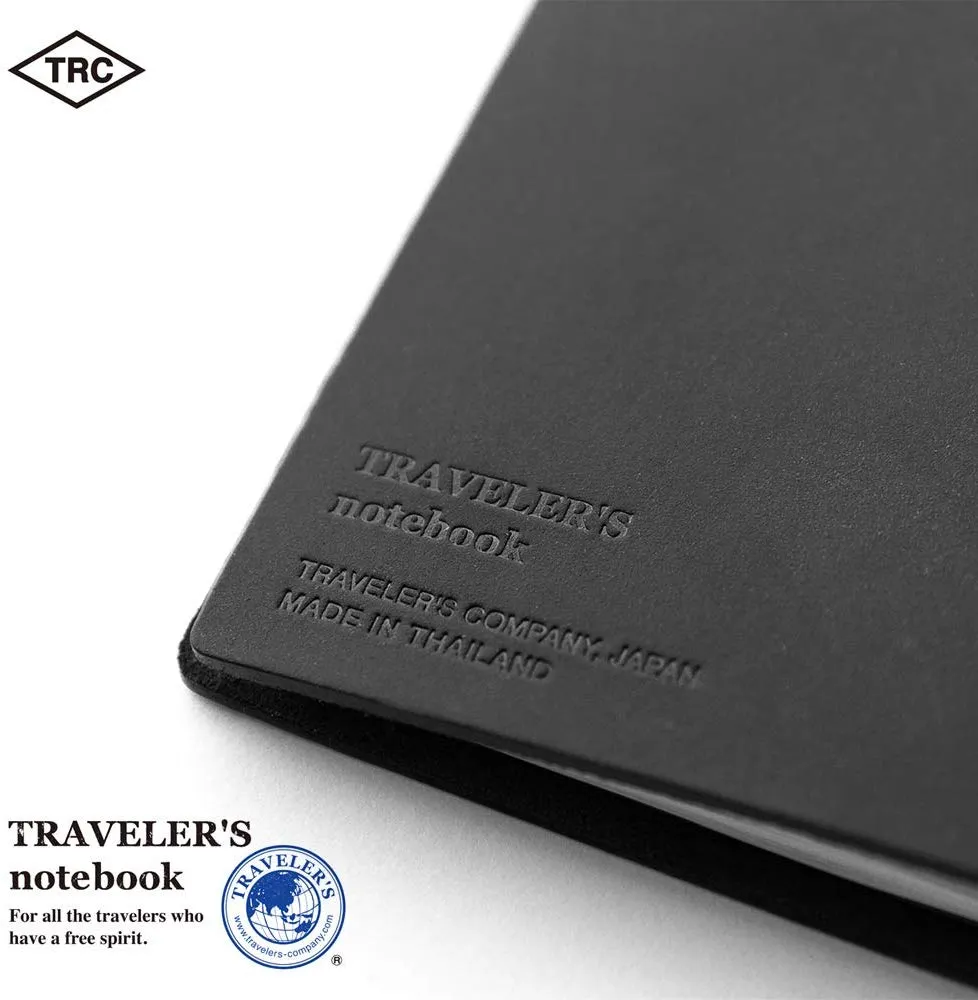 Traveler's Company Traveler's Notebook Starter Kit - Black Leather - Passport Size