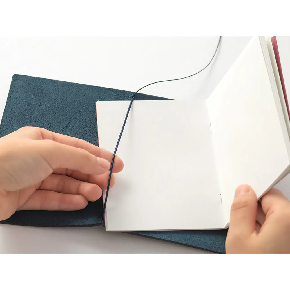 Traveler's Company Traveler's Notebook Starter Kit - Blue Leather - Passport Size