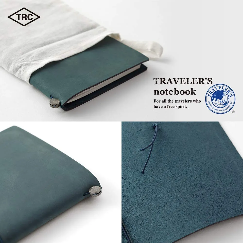 Traveler's Company Traveler's Notebook Starter Kit - Blue Leather - Regular Size
