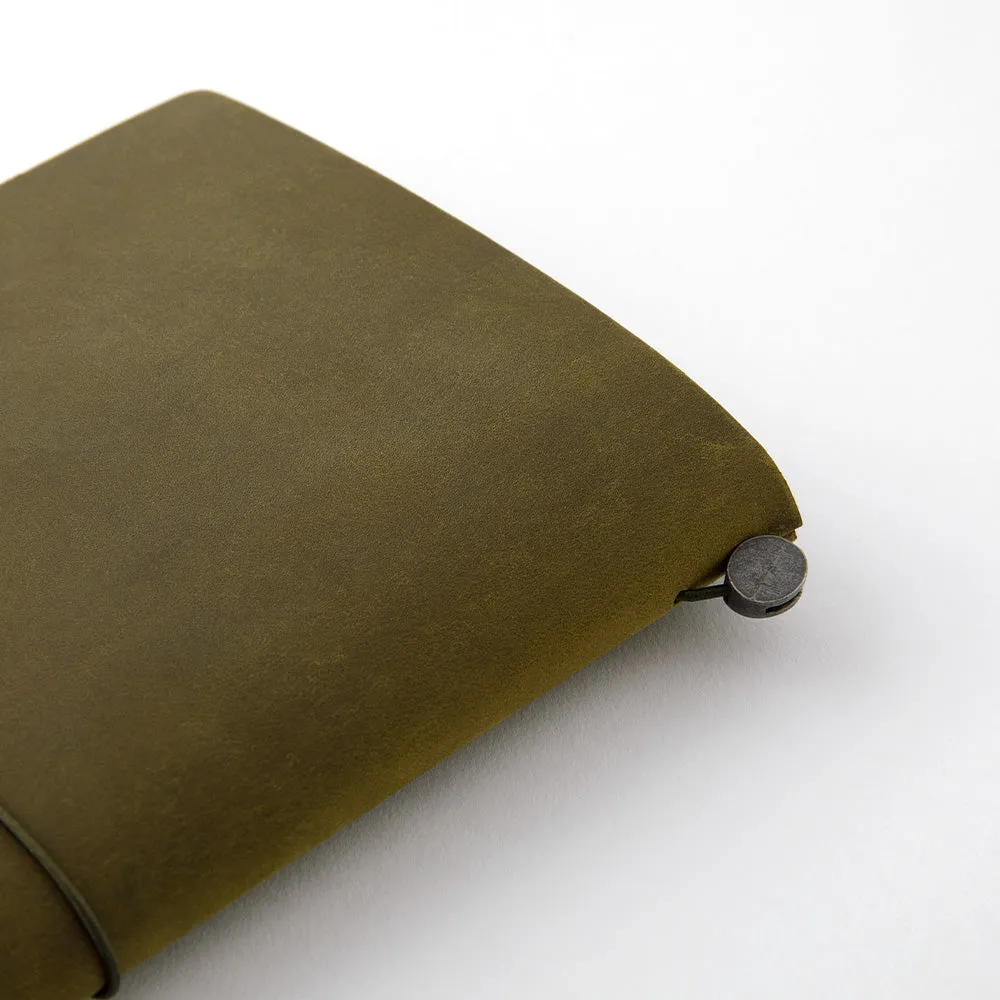 Traveler's Company Traveler's Notebook Starter Kit - Olive Leather - Regular Size