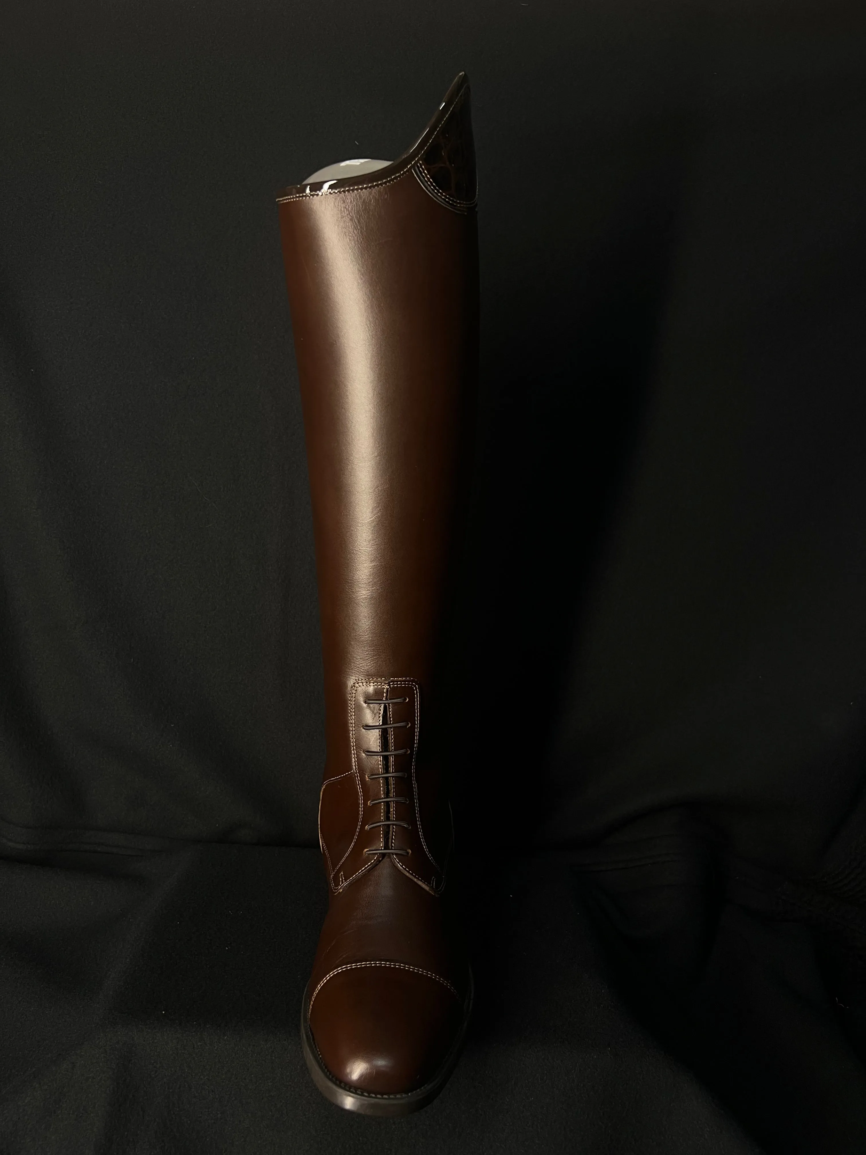 Tricolore Salentino 02 Custom Smooth Brown Lucido Moka Top Boots