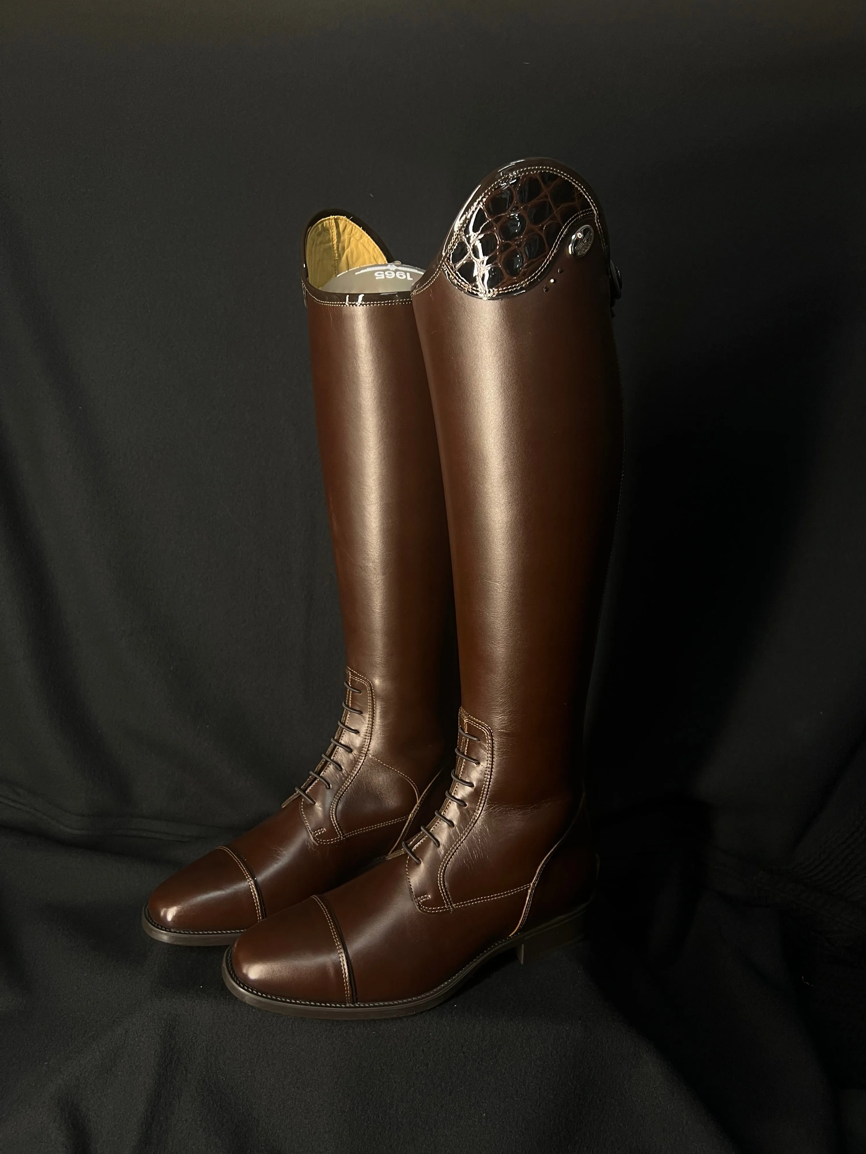 Tricolore Salentino 02 Custom Smooth Brown Lucido Moka Top Boots
