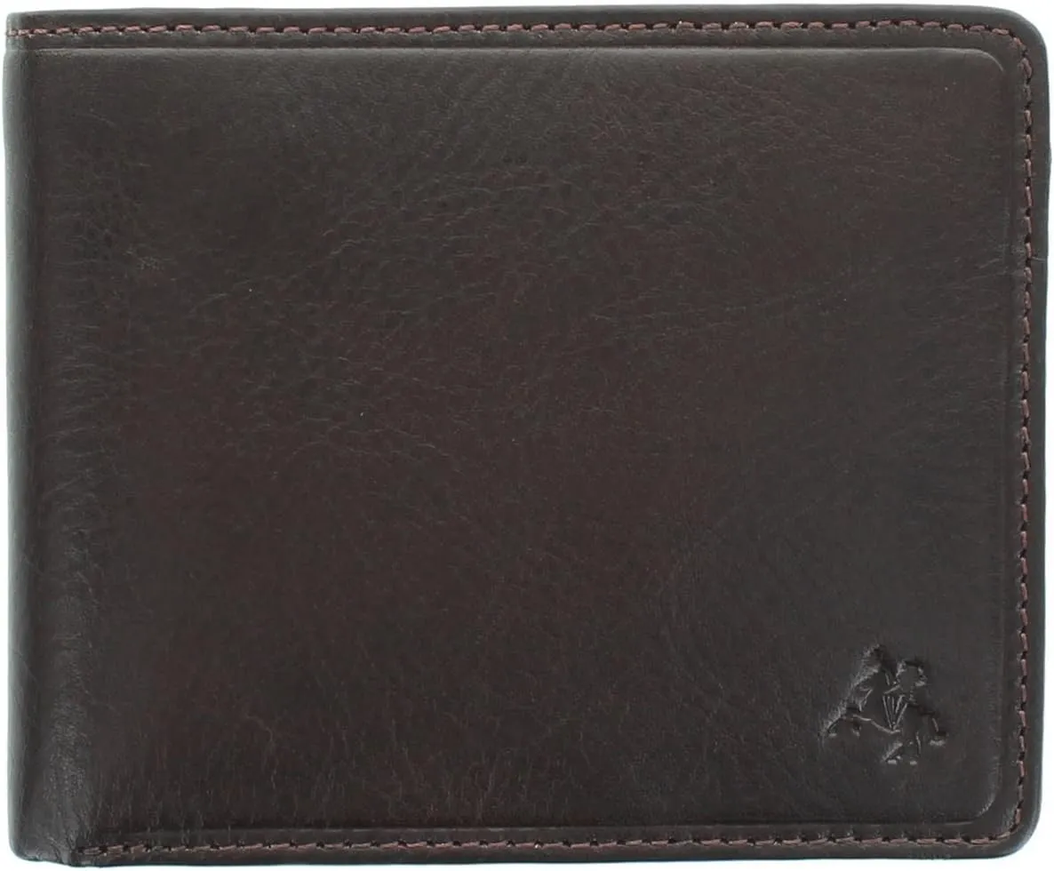 Tuscany Collection FRANCESCA Leather Wallet With RFID Protection TSC46 Black (Brown)