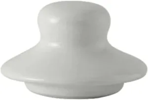 Tuxton China BWT-100L Tea Pot Lid, for BWT-100, Microwave and Dishwasher Safe, Oven Proof, Fully Vitrified, Ceramic, TuxCare, DuraTux, White, Pack of 12