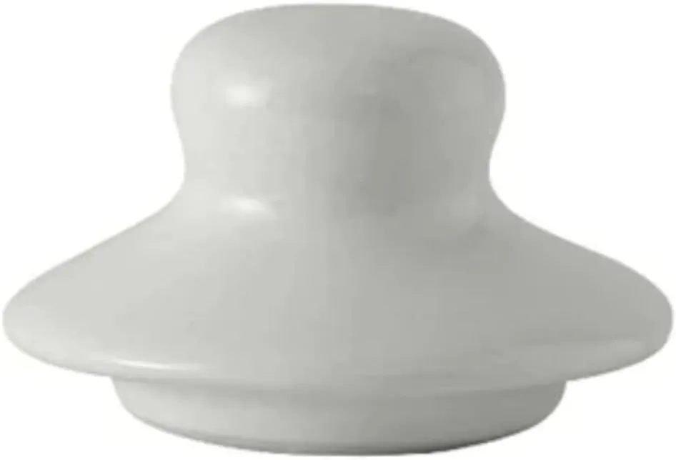 Tuxton China BWT-100L Tea Pot Lid, for BWT-100, Microwave and Dishwasher Safe, Oven Proof, Fully Vitrified, Ceramic, TuxCare, DuraTux, White, Pack of 12