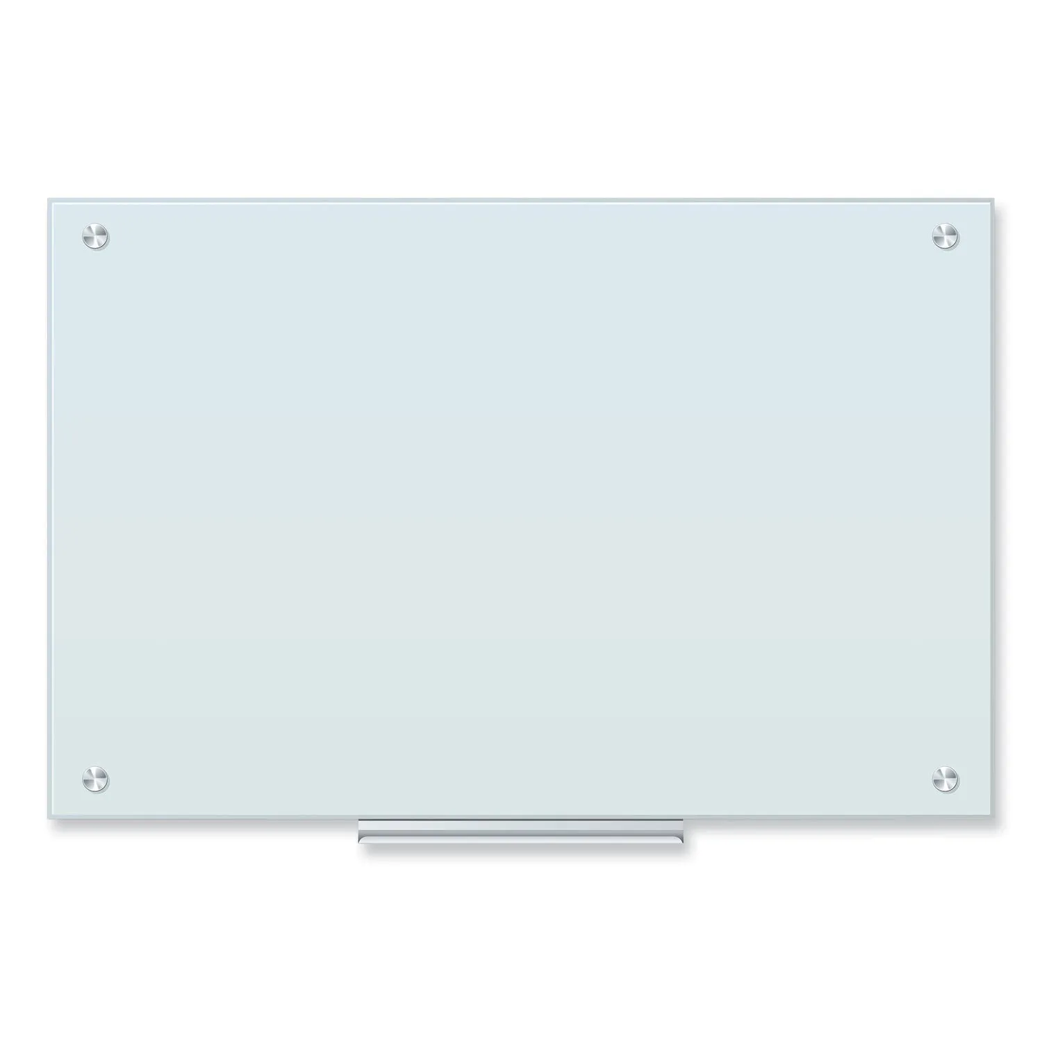 U Brands Glass Dry Erase Board, 36" x 24" (Actual Size: 35" x 23"), White Surface