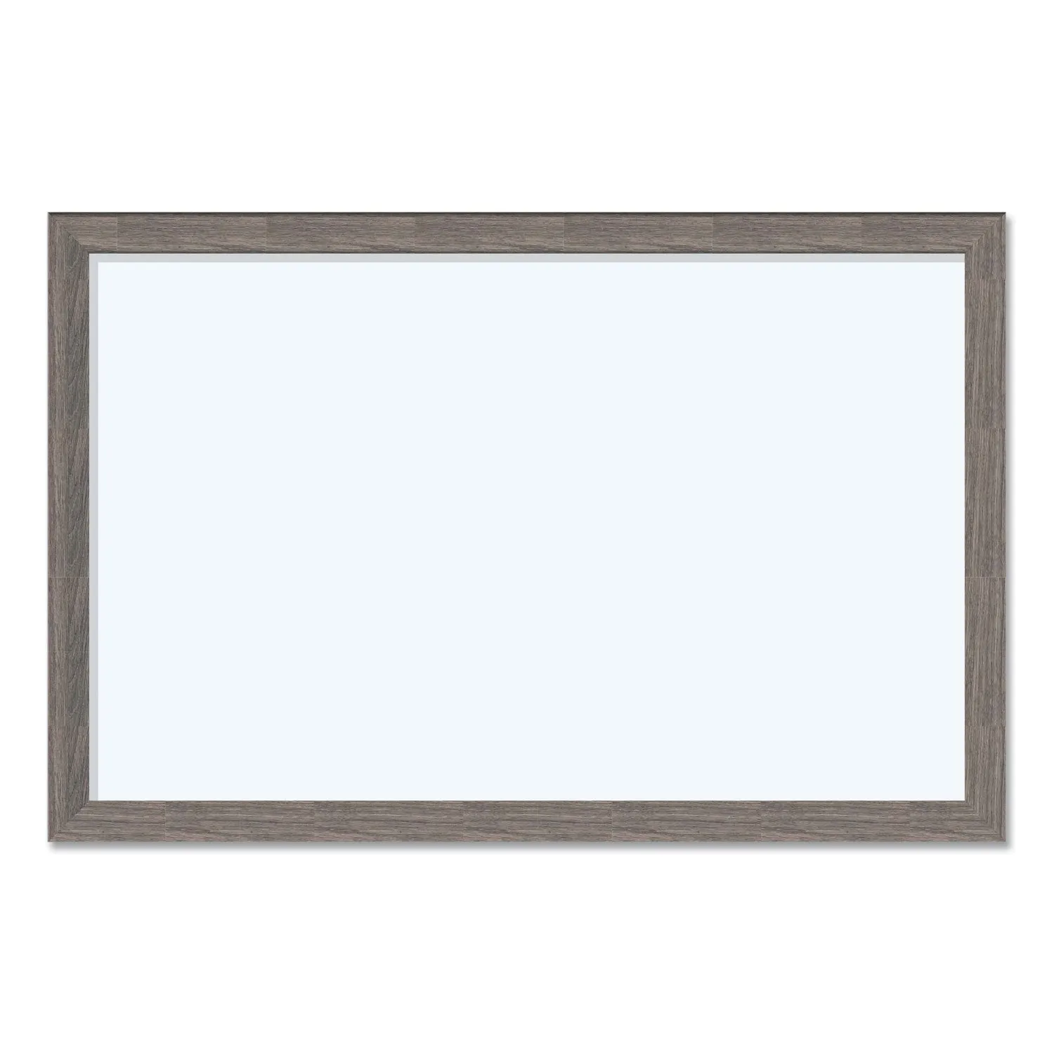 U Brands Magnetic Dry Erase Board with Rustic Frame, 36" x 24" (Actual Size: 35" x 23"), White Surface, Brown Wood Frame