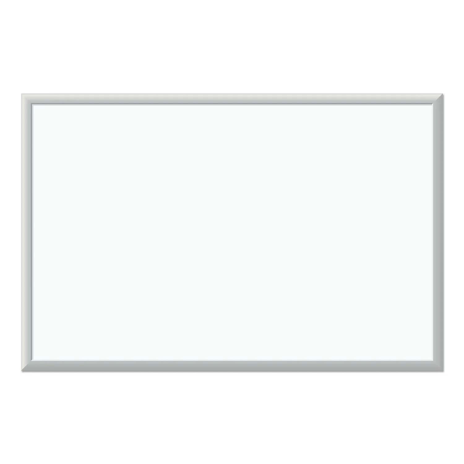 U Brands Melamine Dry Erase Board, 36" x 24" (Actual Size: 35" x 23"), White Surface, Satin Aluminum Frame